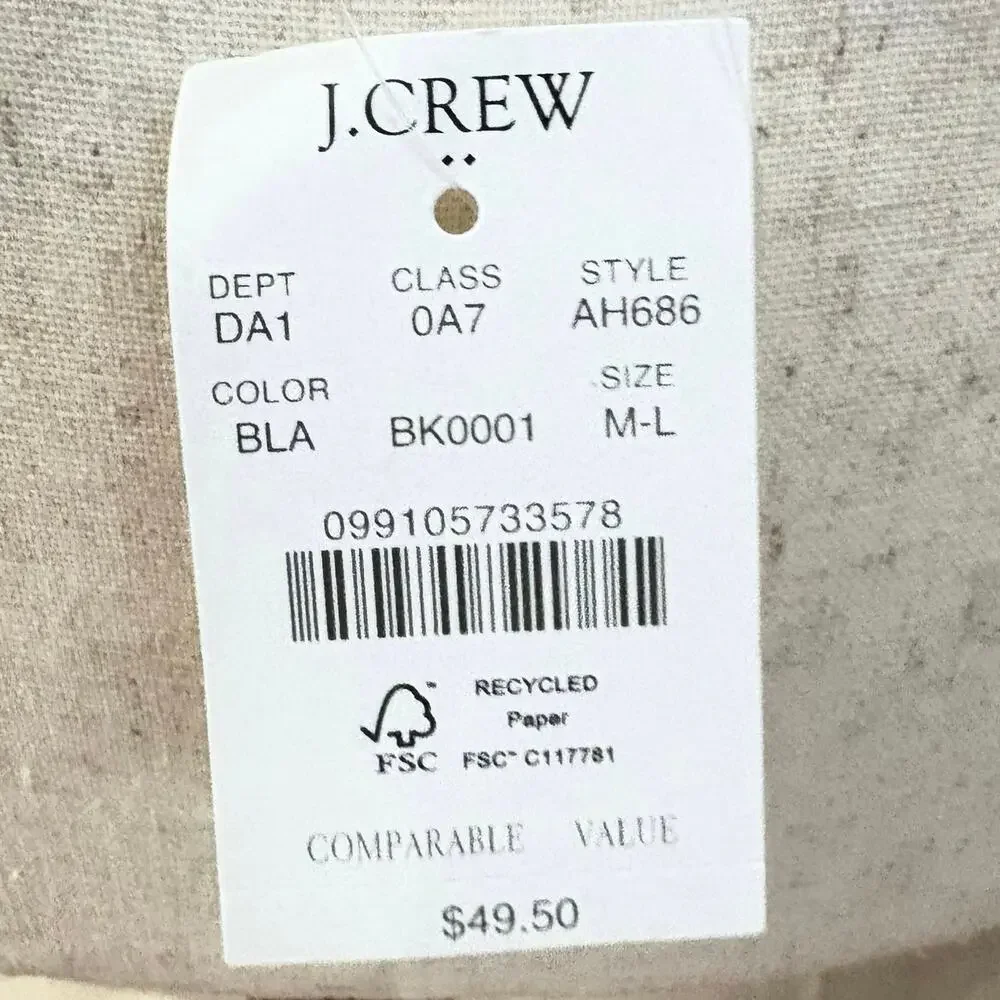 J.Crew Black Italian Leather Belt Gold Buckle Classic Minimalist Women’s M/L - Picture 4 of 7